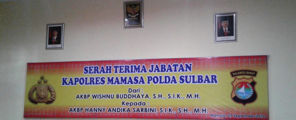 Tempat acara Sertijab Kapolres Mamasa itu dilangsungkan. (Foto: Zulkifli Darwis)