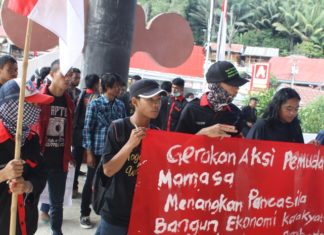 Aksi GAPMM-Mamasa Serukan Menangkan Pancasila