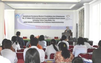 Sosialisasi Permendikbud Nomor 27 Tahun 2016, Dilaksanakan di Mamasa