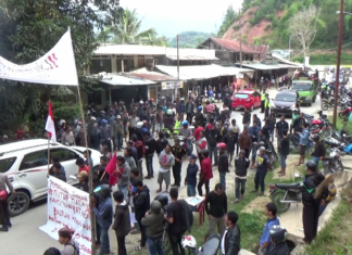 Tolak Eksekusi, Sejumlah Warga dan Mahasiswa Lakukan Unjuk Rasa