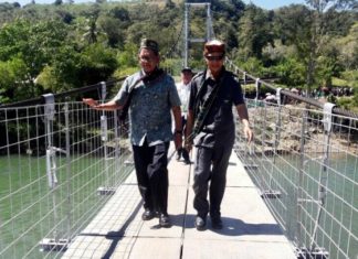 Jembatan Gantung Teknologi Judesa Diaplikasikan di Manggarai Barat