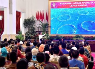 Presiden Jokowi Kenalkan Terobosan KJA Lepas Pantai kepada Nelayan