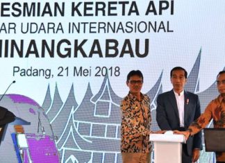 Kereta Bandara Ketiga di Indonesia Diresmikan Presiden