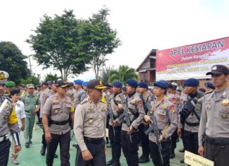 H-3 Pilkada Mamasa, Polres Gelar Apel Pengamanan TPS