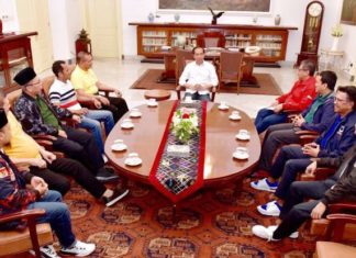 Pertemuan 9 Sekjen Parpol Koalisi dengan Presiden Jokowi