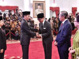 Presiden Lantik Agus Gumiwang Kartasasmita sebagai Menteri Sosial