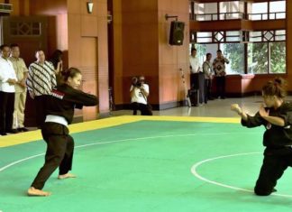 Presiden Tinjau Persiapan Atlet Pencak Silat Menjelang Asian Games 2018