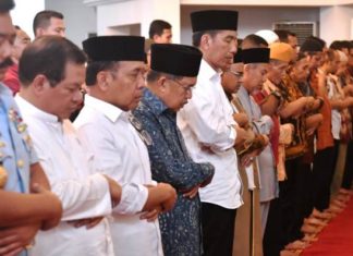 Presiden Salat Gaib untuk Doakan Korban Gempa NTB