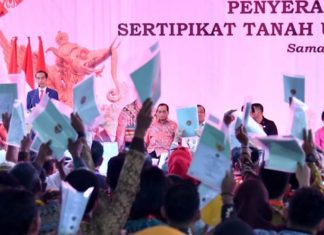 Presiden Serahkan 5.083 Sertifikat Hak Atas Tanah di Samarinda