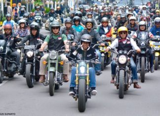 Naik Motor, Presiden Hadiri Deklarasi Jabar Kondusif di Bandung