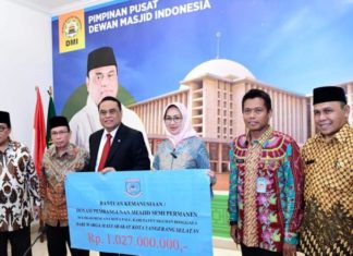 Masyarakat Kota Tangsel Bantu Rp. 1.027.000.000 untuk Bangun Masjid di Palu, Donggala, dan Sigi