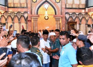 Usai Jumatan, Presiden Berpesan Jaga Kerukunan