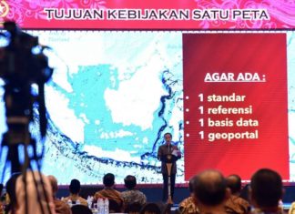 Presiden Jokowi Luncurkan Geoportal Kebijakan Satu Peta