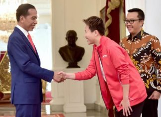 Presiden Minta Atlet Muda Bulu Tangkis Jadikan Liliyana Natsir Inspirasi