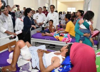 Temui Pengungsi di Lampung Selatan, Presiden Jokowi Dengarkan Keinginan Relokasi Warga