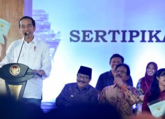 Penerbitan Sertifikat Tanah 2018 Lampaui Target