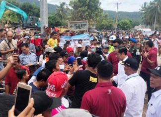Presiden Tiba di Lokasi Bencana Tsunami Berjarak 116 km dari Bandara