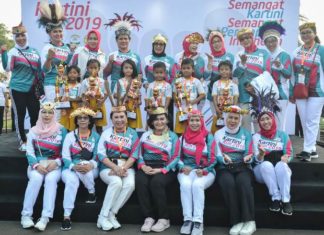 Ibu Negara Lepas Peserta Lomba Lari Kartini Run 2019