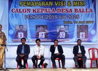 4 Calon Kades di Desa Balla Paparkan Visi dan Misi