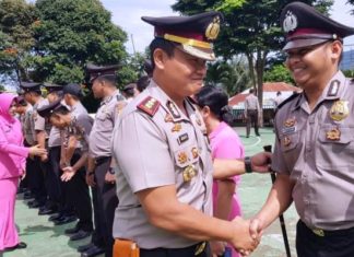 AKBP Arianto Beri Amanat Saat Upacara Korps Rapor Kenaikan Pangkat Anggota Polri