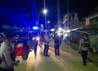 Brimob Polda Sulbar Patroli di Mamasa