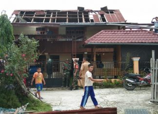 Puting Beliung Terjang Mamasa, Empat Rumah Rusak Parah
