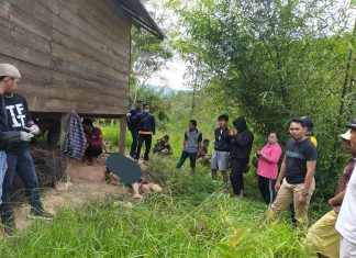Seorang Warga di Tawalian Ditemukan Tewas di Kolong Pondok