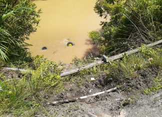 Mobil Truk di Mamasa Terjun Bebas ke Sungai