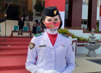 Yustira, Paskibra Pembawa Bendara Asal SMA Negeri 1 Mamasa