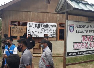 Kantor Desa Buangin Disegel, Pelayanan Masyarakat Terhambat