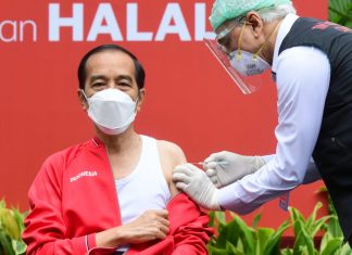 Presiden Jokowi Terima Suntikan Kedua Dosis Vaksin Covid-19
