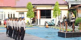 46 Personil Polres Majene Naik Pangkat