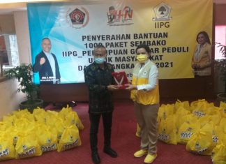 IIPG Serahkan 1.000 Paket Sembako ke PWI Pusat untuk Masyarakat Terdampak Bencana