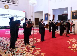 Pelantikan Anggota Ombudsman RI Masa Jabatan 2021-2026