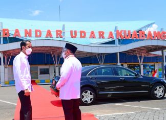 Presiden Jokowi Resmikan Terminal Baru Bandara Kuabang di Halmahera Utara