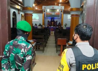 Ibadah Jumat Agung, Sejumlah Gereja di Mamasa Dijaga Ketat Aparat Keamanan