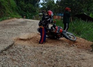 Jalan Antara Kecamatan Tawalian dan Sespa Rusak, Ancaman Keselamatan Pengendara