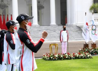Presiden Jokowi Lepas Kontingen Indonesia ke Olimpiade Tokyo