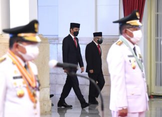 Presiden Lantik Gubernur dan Wakil Gubernur Jambi Masa Jabatan 2021-2024
