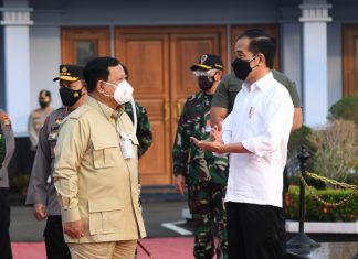 Presiden Jokowi Kunker ke Kaltim Ditemani Menhan Prabowo