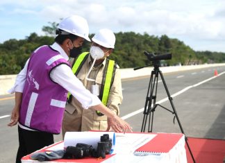 Presiden Tinjau Sodetan Akses Jalan ke IKN