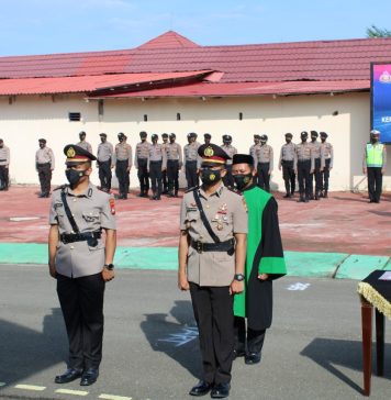 Sertijab di Polres Pasangkayu, Terapkan Prokes