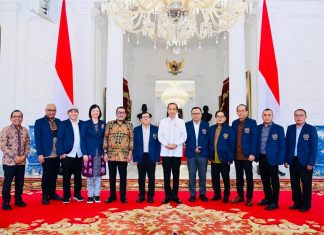 Presiden Jokowi Terima Pengurus PWI Pusat di Istana Merdeka