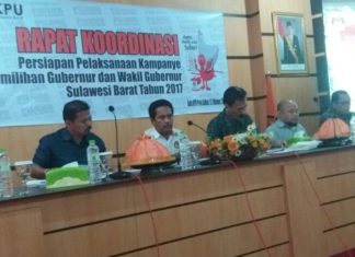 Rakor KPU, Persiapan Kampanye Pilgub Sulbar