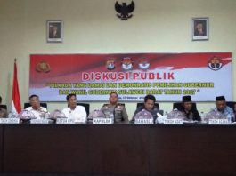 Diskusi Publik Pilkada, Dihiasi Demo di Depan Polda