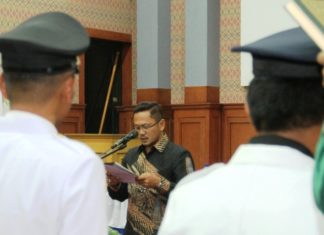 Irwan Pababari Lantik 519 Pejabat Baru di Mamuju