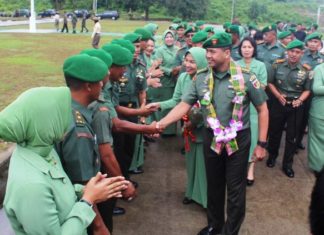 Senin Sejuk, Sambut Hangat Danrem yang Baru