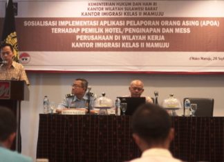 Kantor Imigrasi Kelas II Mamuju Awasi Orang Asing