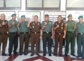 Dandim 1418 Mamuju Sambangi Kantor Kejari Mamuju