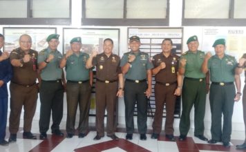 Dandim 1418 Mamuju Sambangi Kantor Kejari Mamuju